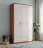 Opal 3 Door Wardrobe In Beige Ceramic High Gloss Finish