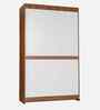 Opal 3 Door Wardrobe In Beige Ceramic High Gloss Finish