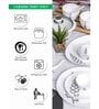 Opal 35pcs Dinner Set of 6pcs Dinner Plate, 6pcs Quarter Plate, 6pcs Veg. Bowl, 6pcs Soup Bowl, 6pcs Spoon, 2+2pcs Casserole with Lid, 1pc Oval Platter.