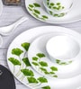 Opal 35pcs Dinner Set of 6pcs Dinner Plate, 6pcs Quarter Plate, 6pcs Veg. Bowl, 6pcs Soup Bowl, 6pcs Spoon, 2+2pcs Casserole with Lid, 1pc Oval Platter.