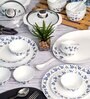 Opal 35pcs Dinner Set of 6pcs Dinner Plate, 6pcs Quarter Plate, 6pcs Veg. Bowl, 6pcs Soup Bowl, 6pcs Spoon, 2+2pcs Casserole with Lid, 1pc Oval Platter.