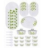 Opal 35pcs Dinner Set of 6pcs Dinner Plate, 6pcs Quarter Plate, 6pcs Veg. Bowl, 6pcs Soup Bowl, 6pcs Spoon, 2+2pcs Casserole with Lid, 1pc Oval Platter.