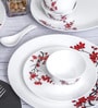 Opal 35pcs Dinner Set of 6pcs Dinner Plate, 6pcs Quarter Plate, 6pcs Veg. Bowl, 6pcs Soup Bowl, 6pcs Spoon, 2+2pcs Casserole with Lid, 1pc Oval Platter.