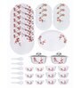 Opal 35pcs Dinner Set of 6pcs Dinner Plate, 6pcs Quarter Plate, 6pcs Veg. Bowl, 6pcs Soup Bowl, 6pcs Spoon, 2+2pcs Casserole with Lid, 1pc Oval Platter.