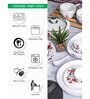 Opal 35pcs Dinner Set of 6pcs Dinner Plate, 6pcs Quarter Plate, 6pcs Veg. Bowl, 6pcs Soup Bowl, 6pcs Spoon, 2+2pcs Casserole with Lid, 1pc Oval Platter.
