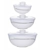 Opal 3pcs Mixing Bowl Set with Lid of 1pc Each Large, Medium & Small.