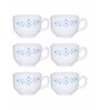 Opal 6pcs Tea/Coffee Cup Set