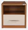 Opal Bedside Table In Ceramic High Gloss Finish With Drawer