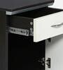 Opal Bedside Table in Wenge & White Finish with Drawers