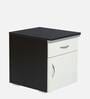 Opal Bedside Table in Wenge & White Finish with Drawers
