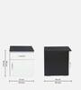 Opal Bedside Table in Wenge & White Finish with Drawers