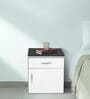 Opal Bedside Table in Wenge & White Finish with Drawers
