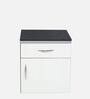 Opal Bedside Table in Wenge & White Finish with Drawers