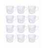 Opal Glass 12pcs Tea/Coffee Mug Set