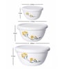 Opal Glass 3pcs Bowl Set with Lid