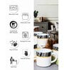 Opal Glass 6pcs Tea/Coffee Cup Set