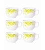 Opal Glass 6pcs Tea/Coffee Cup Set