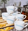 Opal Glass 6pcs Tea/Coffee Cup Set
