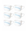 Opal Glass 6pcs Tea/Coffee Cup Set