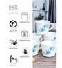 Opal Glass 6pcs Tea/Coffee Mug Set