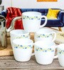 Opal Glass 6pcs Tea/Coffee Mug Set