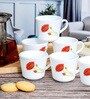 Opal Glass 6pcs Tea/Coffee Mug Set