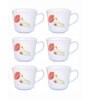 Opal Glass 6pcs Tea/Coffee Mug Set