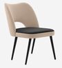 Opal Modern Dining Chair In Beige Colour