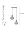 Opaline Blue Glass Globe Single Light Hanging Light