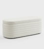 OpalRest Boucle Fabric  With Storage In White Colour