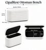 OpalRest Boucle Fabric  With Storage In White Colour