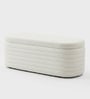 OpalRest Boucle Fabric  With Storage In White Colour