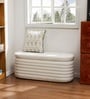 OpalRest Boucle Fabric  With Storage In White Colour
