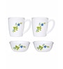 Opalware Breakfast Set of 2pcs Milano Mug & 2pcs Bowl