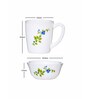 Opalware Breakfast Set of 2pcs Milano Mug & 2pcs Bowl