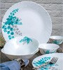 Opalware Dinner Set with Print (Set of 2pcs Dinner Plate, 2pcs Veg. Bowl & 2pcs Multipurpose Bowl)