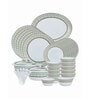 Opalware Dinner Set with Print (Set of 6pcs Dinner Plate, 6pcs Quarter Plate, 6pcs Veg. Bowl, 6pcs Soup Bowl, 6pcs Spoons, 1pc Oval Platter, 2pcs Casserole & 2pcs Glass Lid)