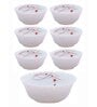 Opalware Pudding Bowl Set (Set of 6pcs Small Bowl & 1pc Large Bowl)
