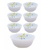 Opalware Pudding Bowl Set (Set of 6pcs Small Bowl & 1pc Large Bowl)