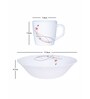Opalware Regalia Gift Set of 4pcs Ricca Mug & 1pc Multipurpose Bowl