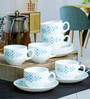 Opalware Royale Costa Cup Saucer (set of 6pcs Cup & 6pcs Saucer)