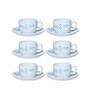 Opalware Royale Costa Cup Saucer (set of 6pcs Cup & 6pcs Saucer)