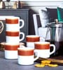 Opalware Solitaire Tea/Coffee Mug (Set of 6pcs)