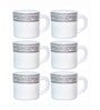 Opalware Solitaire Tea/Coffee Mug (Set of 6pcs)