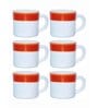 Opalware Solitaire Tea/Coffee Mug (Set of 6pcs)