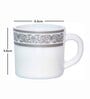 Opalware Solitaire Tea/Coffee Mug (Set of 6pcs)