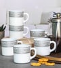 Opalware Solitaire Tea/Coffee Mug (Set of 6pcs)