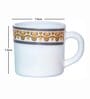 Opalware Solitaire Tea/Coffee Mug (Set of 6pcs)