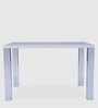 Opera 4 Seater Dining Table in White & Grey Finish