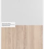 Opera 2 Door Wardrobe In Oak & Frosty White Finish With Hidden Storage